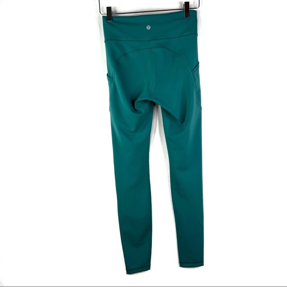 Lululemon Invigorate High Rise Tight Leggings 28” Teal Lagoon - Picture 3 of 4